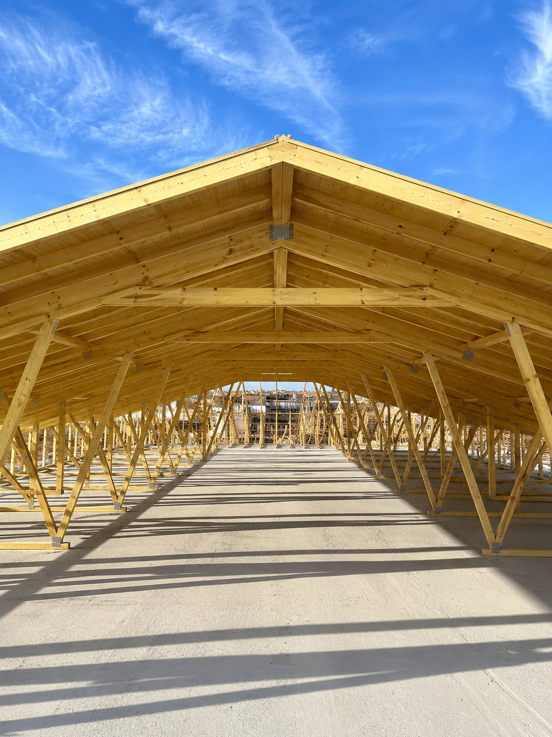 Charpente en bois neuve réalisée par HRM Toitures